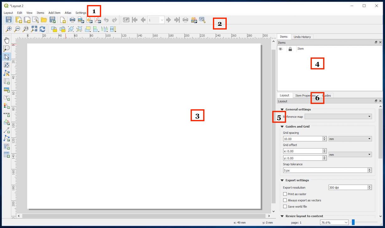 Figure 17: Map layout screen