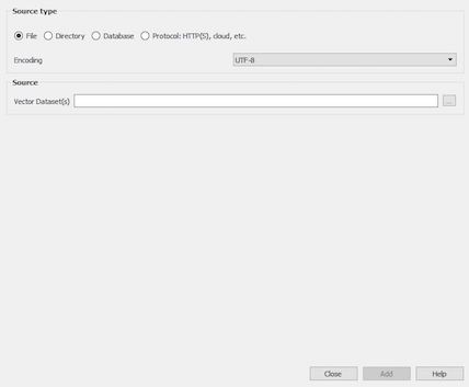 Figure 4: Adding Vector Data